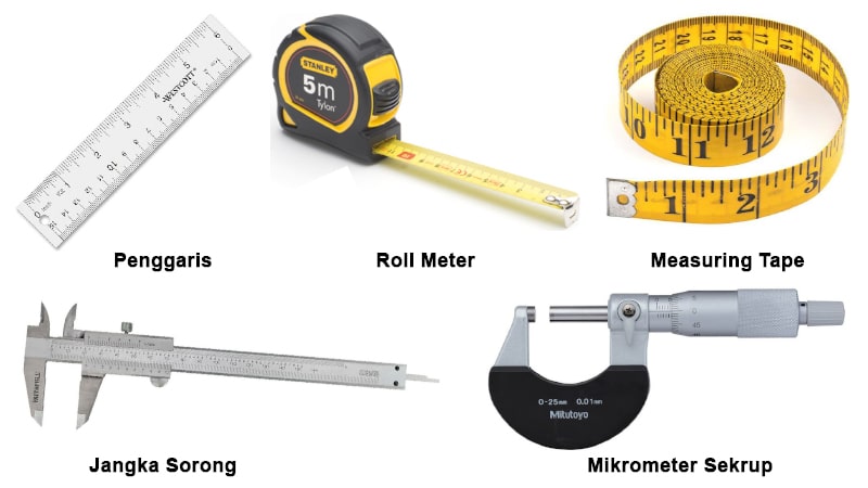 PENGGARIS,ROLL METER, MEASURING TAPE, JANGKA SORONG, MIKROMETER SEKRUP